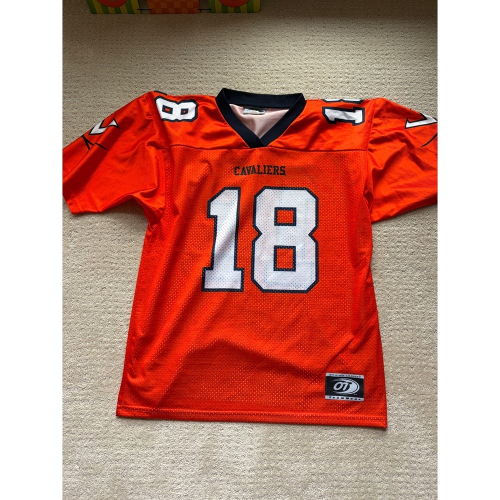 Virginia Cavaliers Jersey Small Orange Mesh 18 Sporty Streetwear Retro UVA